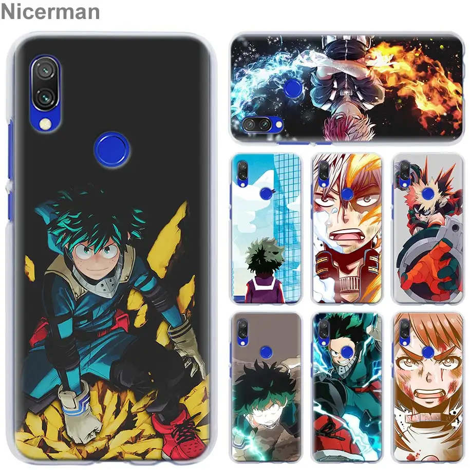 Чехол-накладка Boku no My Hero Academy для Xiaomi Redmi Note 7 Pro 7 6 5 Plus 5A 6A 4X S2 GO Pocophone F1 чехол для телефона Coque