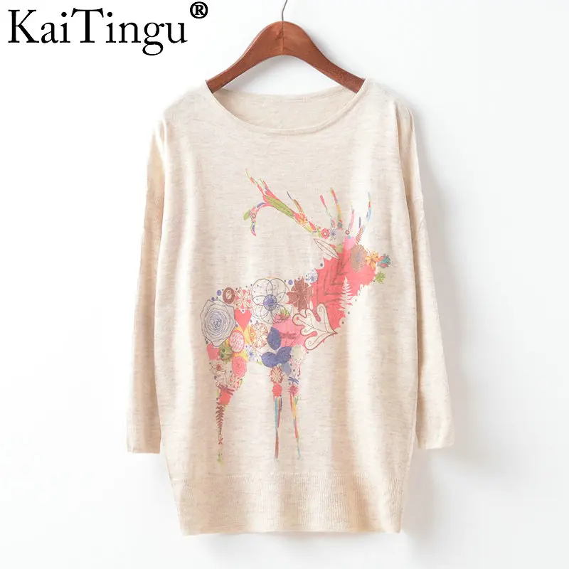 Женский свитер с рукавами летучая мышь на осень/зиму | Женская одежда