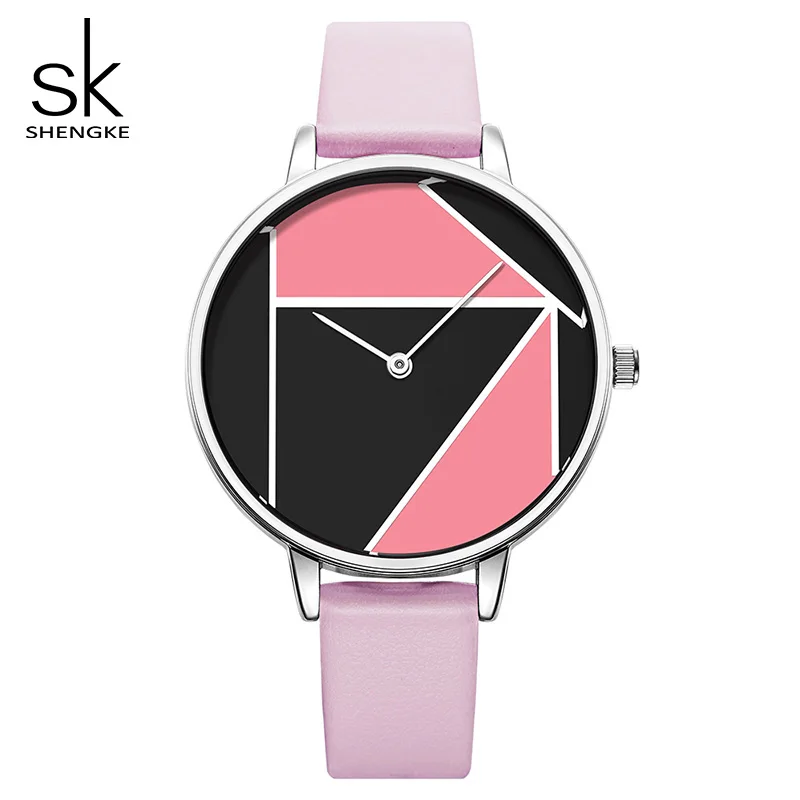 

Shengke Women Fashion Leather Watches Top Brand Luxury Ladies Quartz Wristwatch Relogio Feminino 2019 SK Women's Clock #K0072