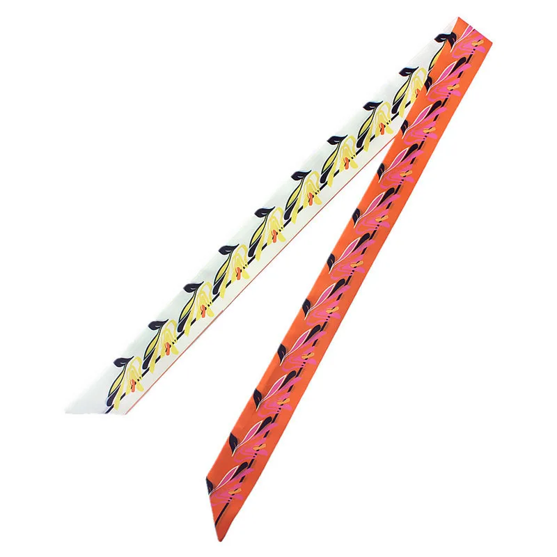 Мы фабрика цветочный принт шелковый длинный шарф мода 2020 новый дизайн шеи