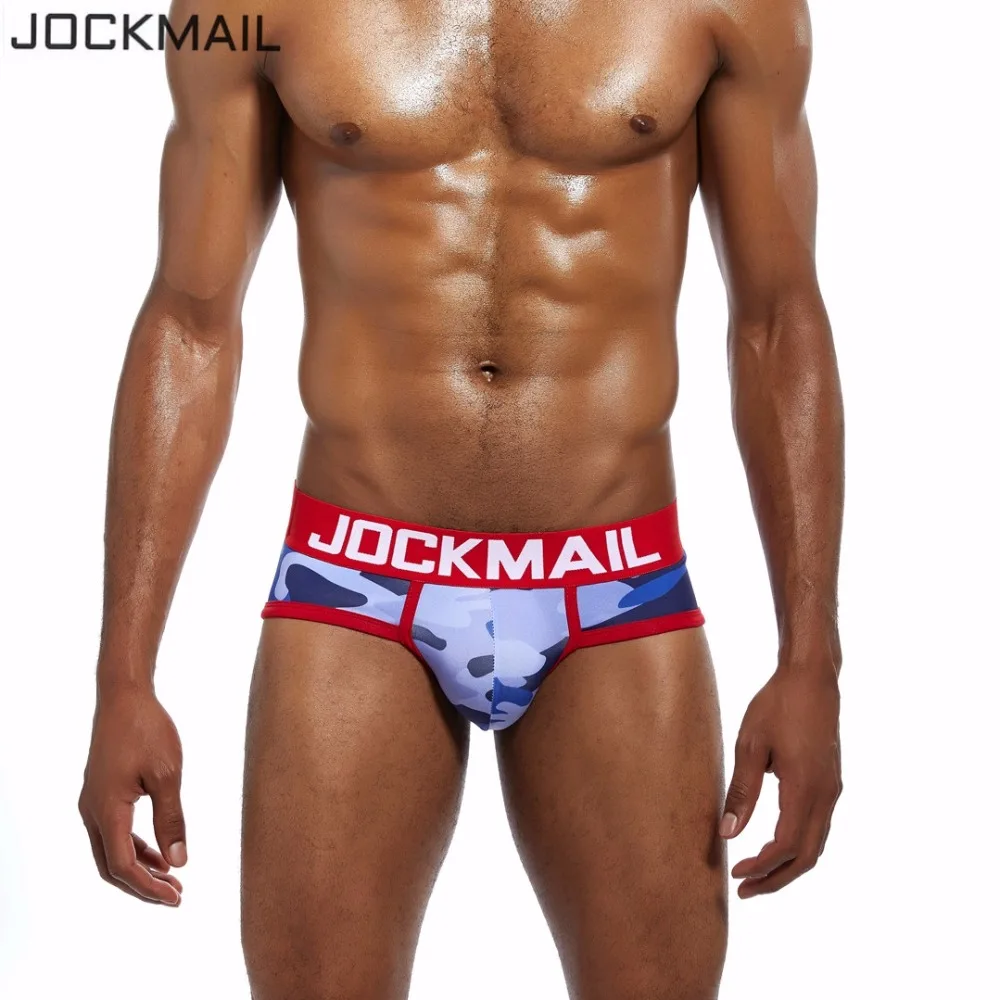 Трусы бикини JOCKMAIL мужские камуфляжные пикантное удобное нижнее белье с принтом