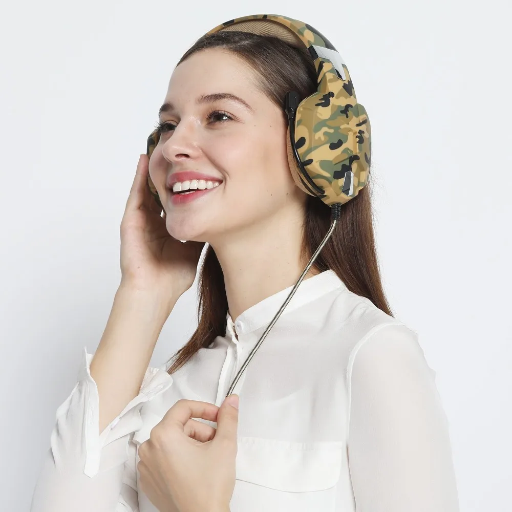 Jeecoo G1500 Stereo Gaming Headphones with Microphone for PS4 Xbox one Computer Laptop and Mobile phone-Camouflag | Электроника