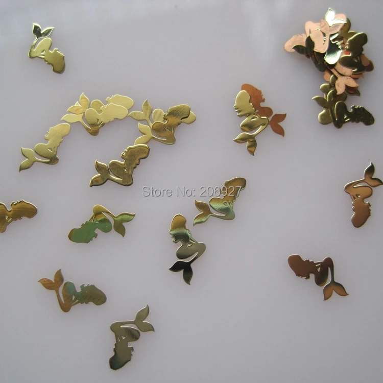 100 шт. металлические наклейки для дизайна ногтей | Красота и здоровье