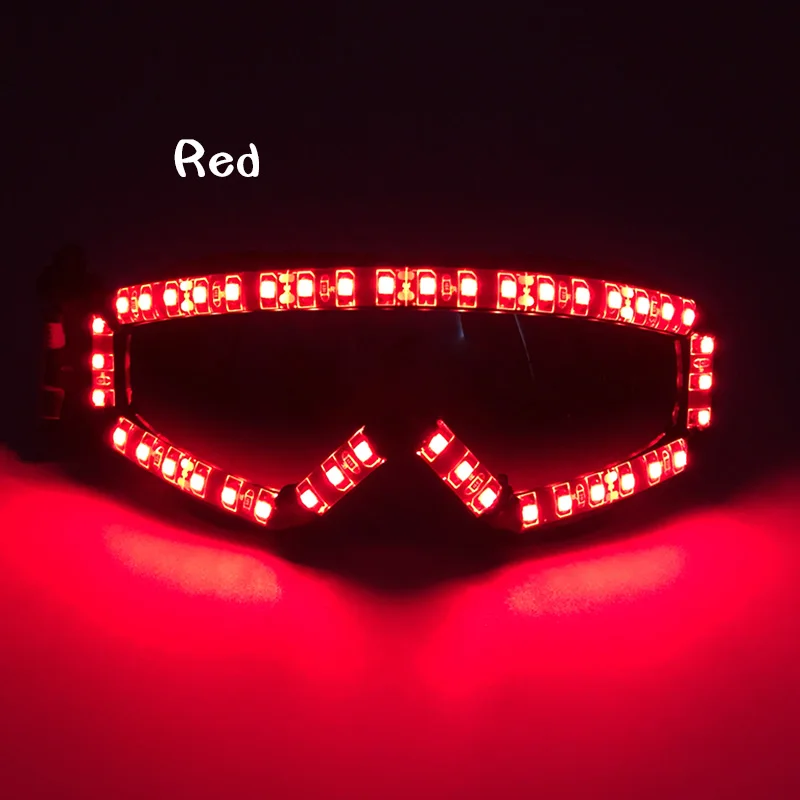 Type 03- Red Яркий светодиодный светильник DC12V, очки Rave Cospaly, лазерные концертные привлекательные очки для ночного бара, шоу, флуоресцентные вечерние принадлежности - Цвет: Type 03- Red