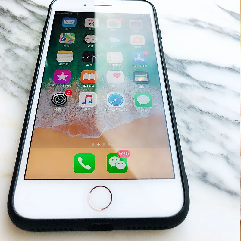 Мягкий силиконовый чехол Kerzzil с мрамором для iPhone 7 Plus чехол-подставка X 8 6 6s задняя