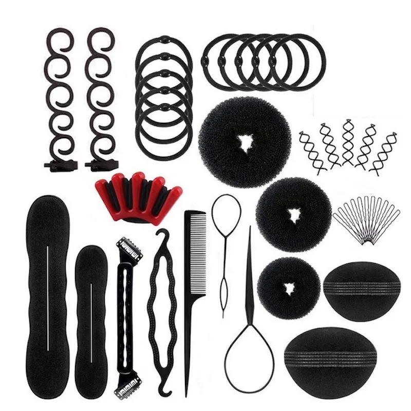 Новый подарок для женщин DIY волос твист бублик Расческа конский хвост булочка