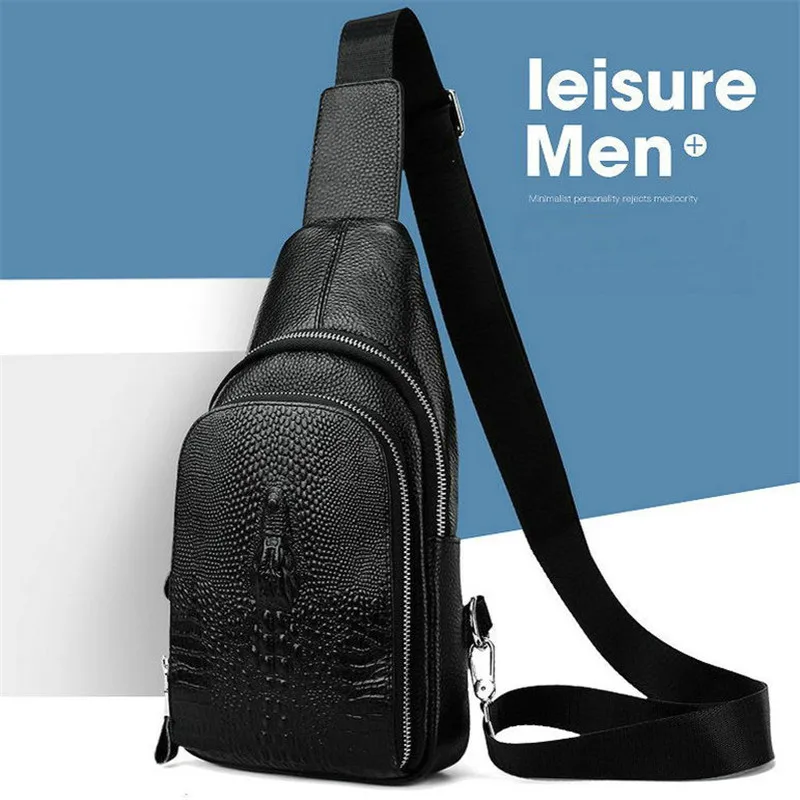 Новинка 2019 стильные модные однотонные мужские нагрудные сумки слинги из