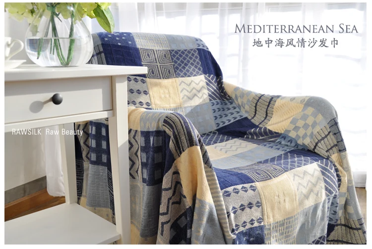 Богемное одеяло из синели дивана декоративные slipcover кидает на диван/кровать/Самолет путешествия пледы прямоугольный цвет сшивание одеяла