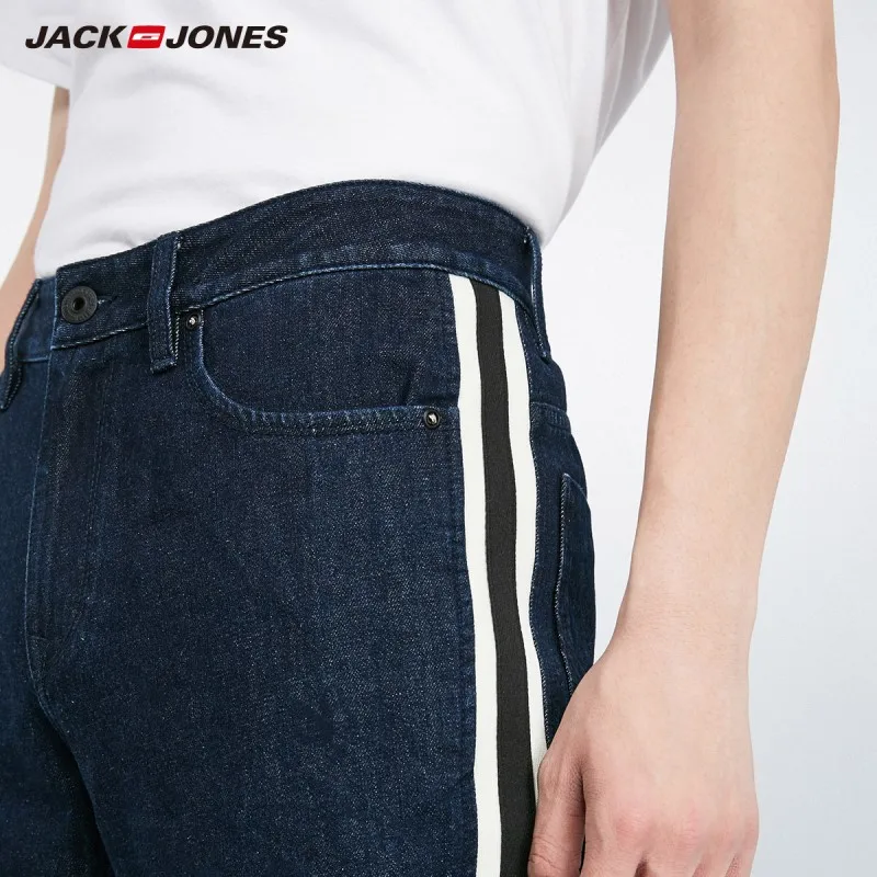 JackJones мужские темно-свободные прямые джинсы из 100% хлопка | 219232502 Мужская одежда