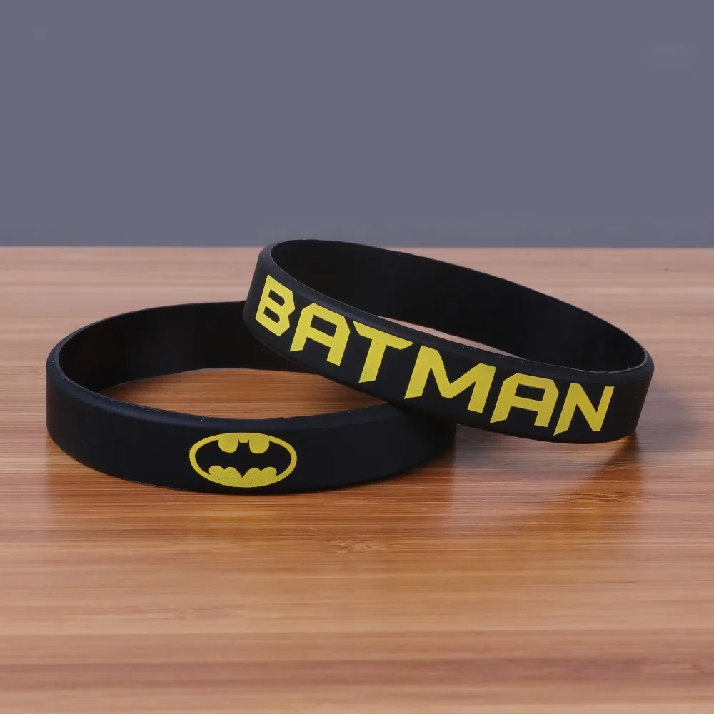 Силиконовые браслеты с принтом Batman высококачественные силиконовые Bileklik
