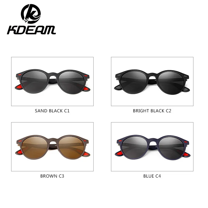 Kdeam New Sunglasses Oval Retro Polarized Cross-border Foreign Trade High Quality Glasses XH19 |