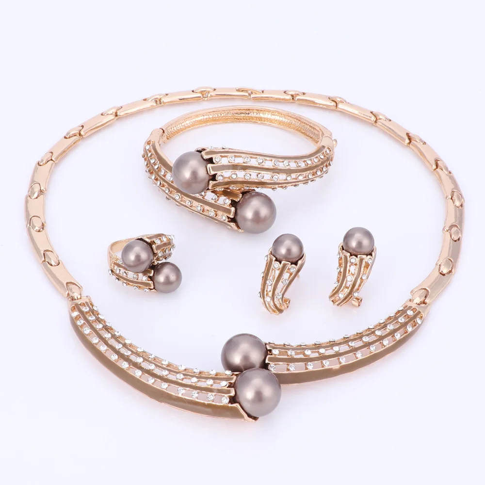 Брендовый ювелирный набор золотые ювелирные наборы женские свадебные