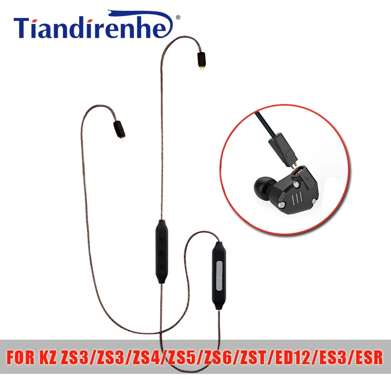 Tiandirenhe 0 75 мм APT X Bluetooth кабель для ZS3 ZS4 ZS5 ZS6 Знч ED12 ES3 ESR Наушники гарнитуры наушники с