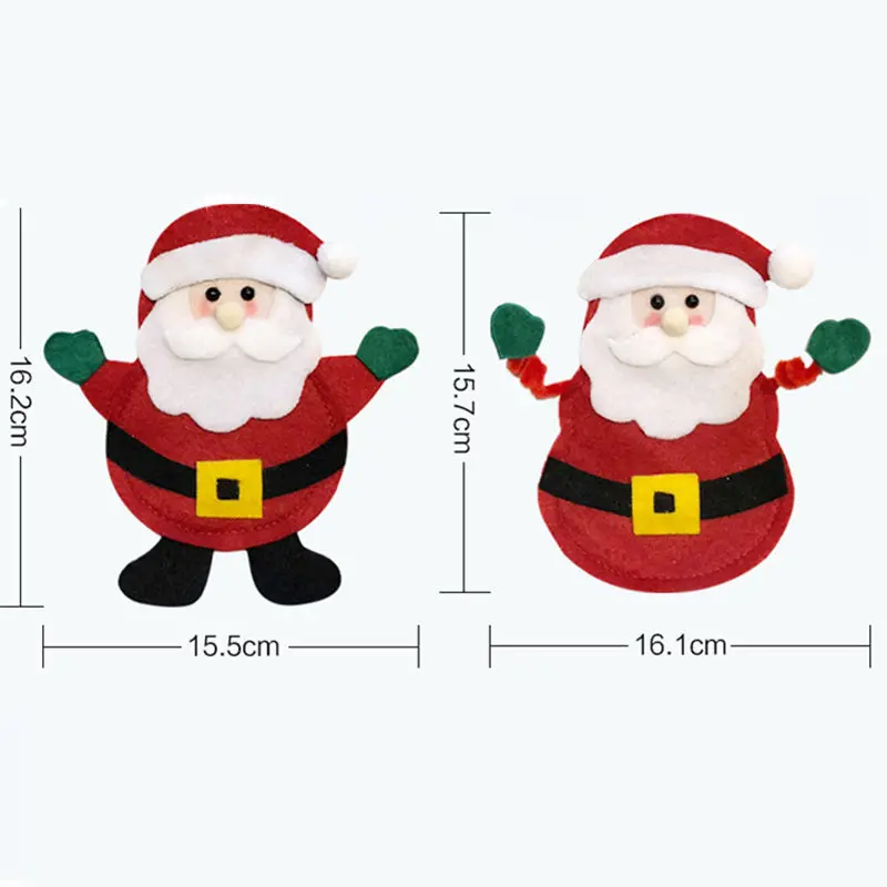 3 шт. рождественские украшения для дома Снеговик Санта столовые приборы костюм
