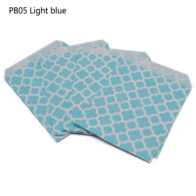 Light blue 12x17 см пакеты для попкорна крафт-бумажный мешок свадебный подарок упаковка мешочек Рождественские Чулки Свадебные украшения вечерние поставки - Цвет: Light blue
