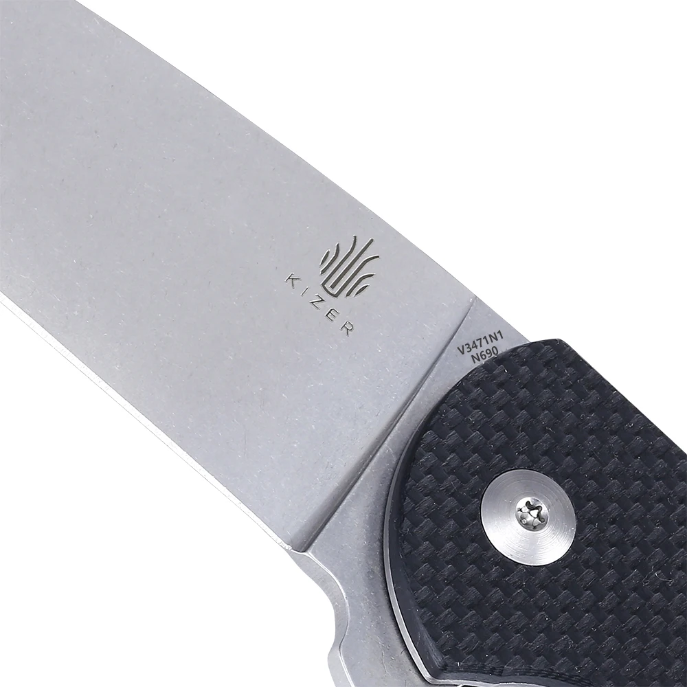 Нож для выживания Kizer, складной карманный нож V3471N1, высокое качество, G10, ручной нож для кемпинга и улицы