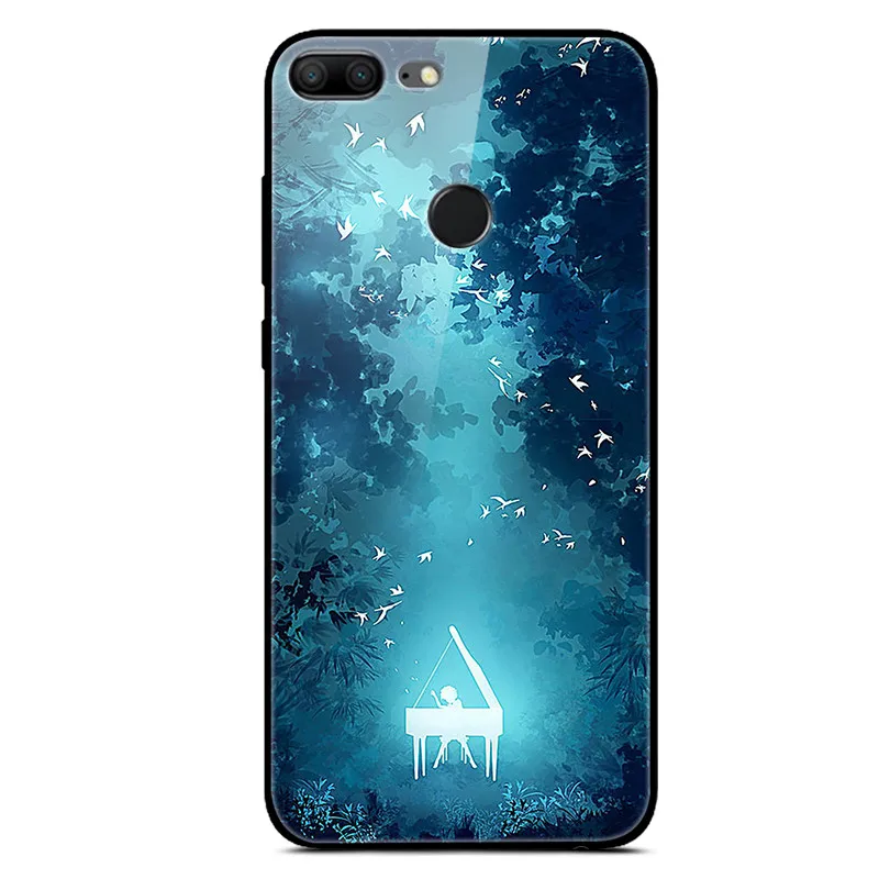 33 Чехол из закаленного стекла для huawei honor 9 Lite, чехол на заднюю панель для honor 9 lite, мягкий чехол из ТПУ для huawei honor 9 Lite, чехол - Цвет: 33