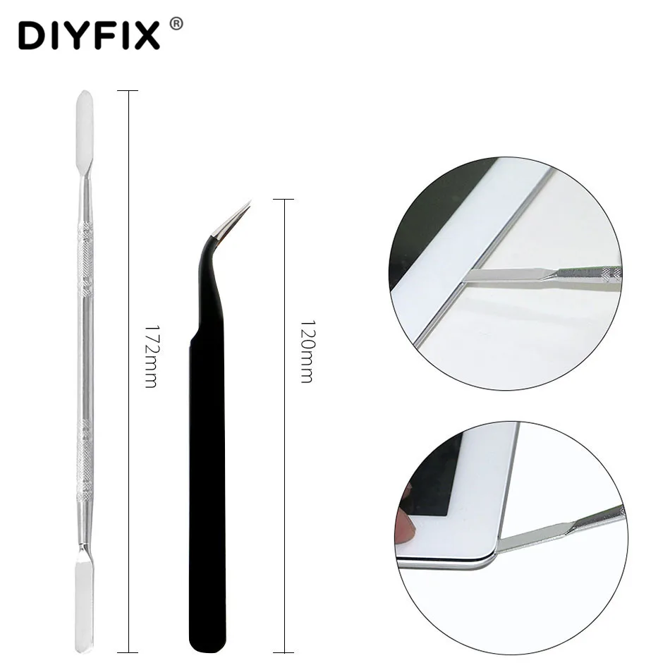 DIYFIX 33 в 1 плоскогубцы для открывания экрана смартфона очиститель Пинцет отвертка