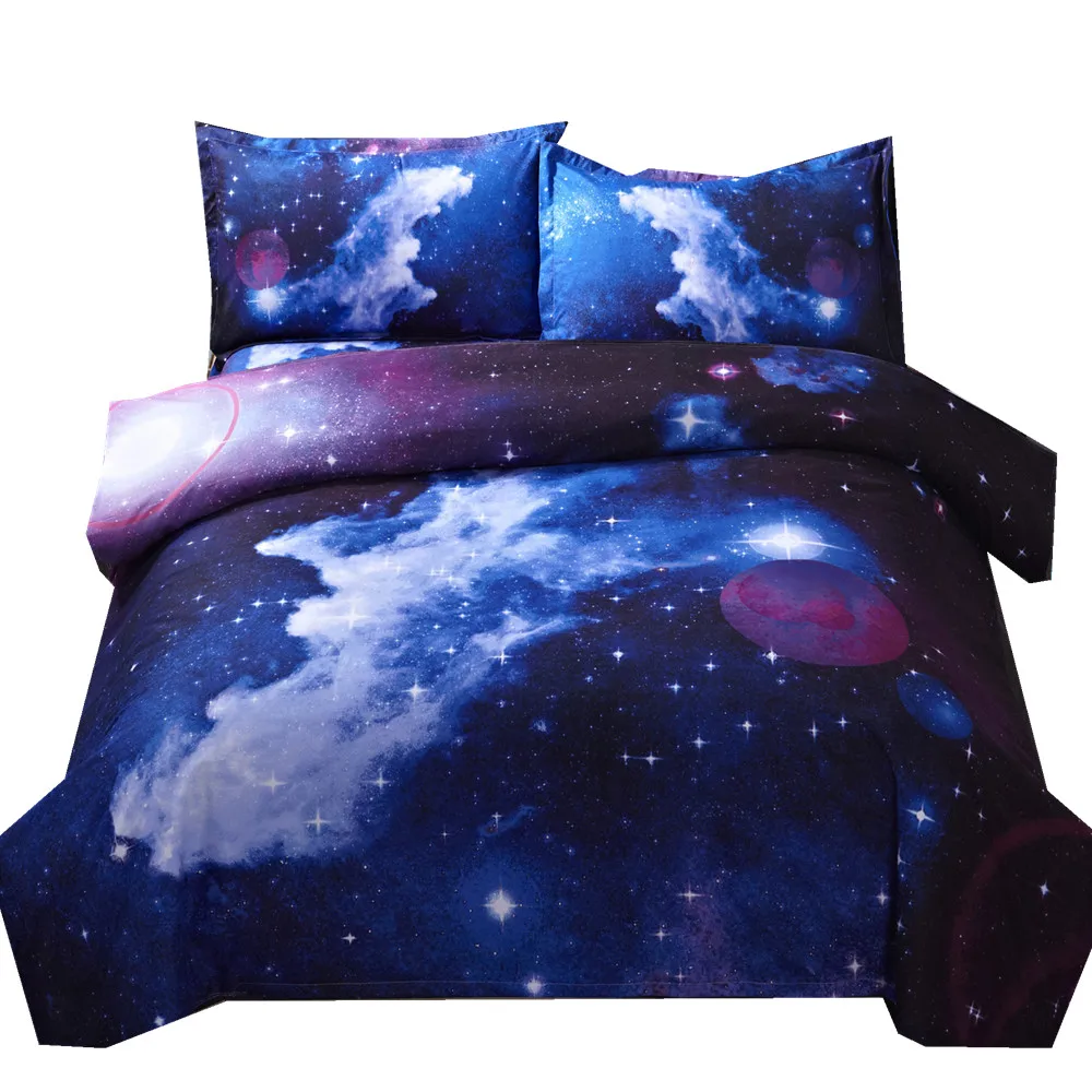 

Комплект постельного белья 3d Galaxy, постельное белье для 1/2/2/3/4 предмета, с рисунком вселенной, космоса, Linen10