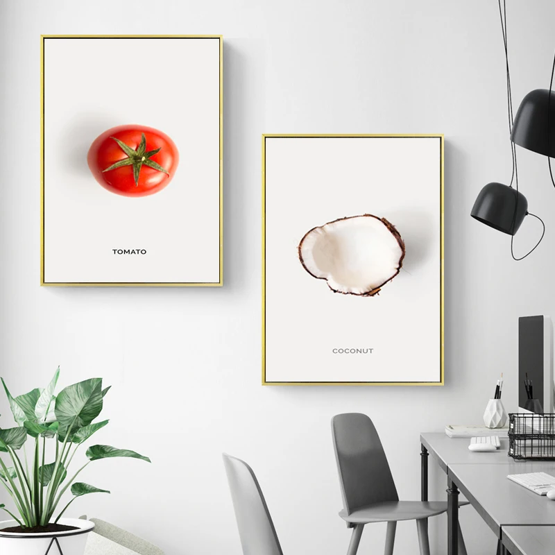 Современный минималистичный свежий фруктовый художественный холст картина и