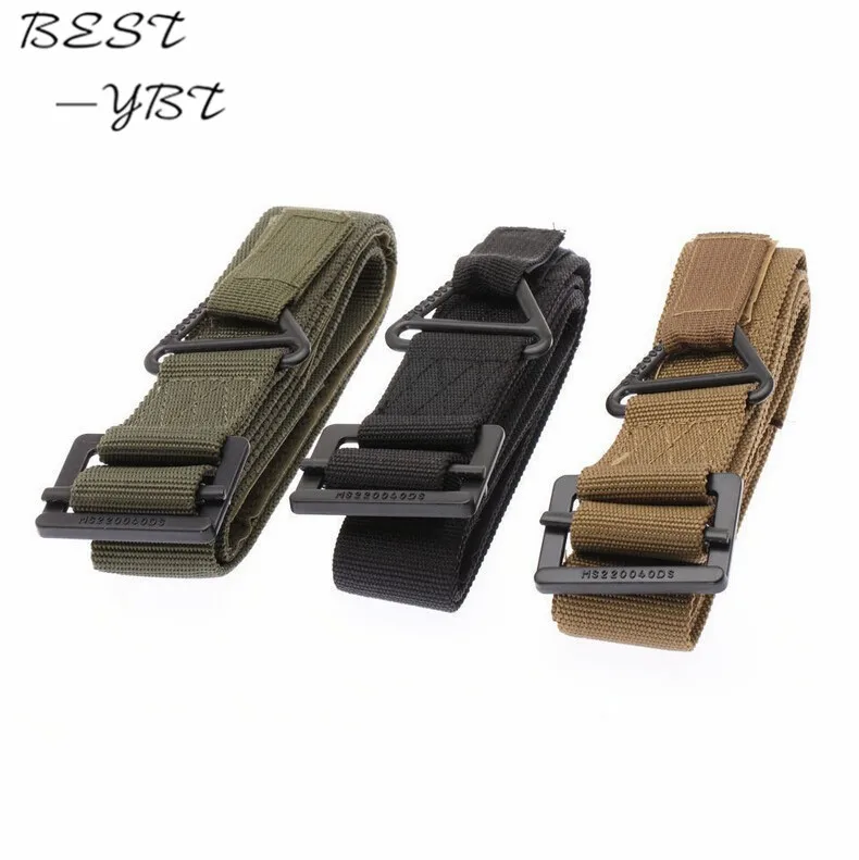 48 &quotхолст военный тактический ремень черный слайдер Пряжка 3 цвета для мужчин