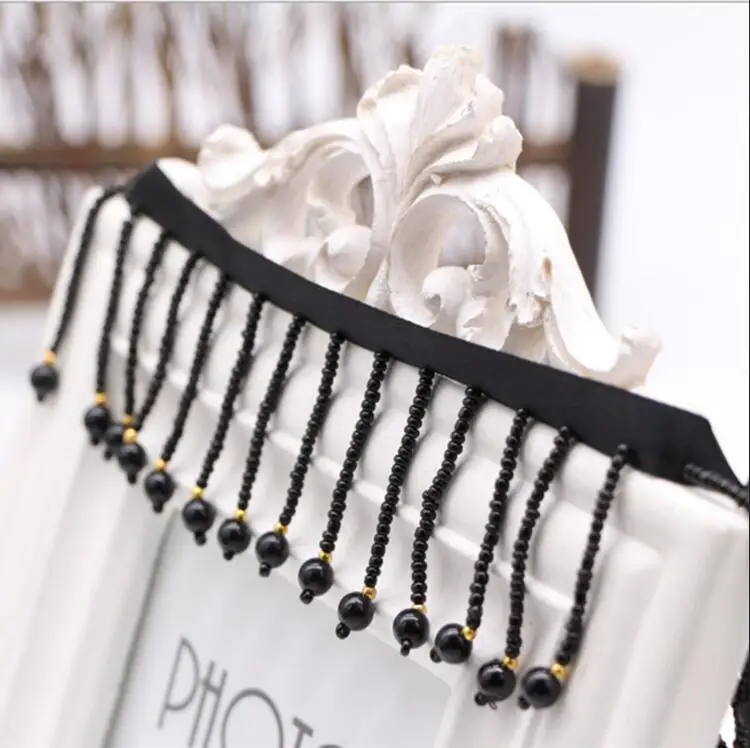 Лента из бисера с бахромой шириной 4 5 см | Дом и сад