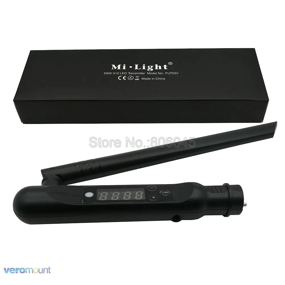 Milight FUTD01 DMX 512 светодиодный передатчик 2,4G беспроводной 3Pin XLR DMX512 приемник адаптер для дискотеки светодиодный прожектор