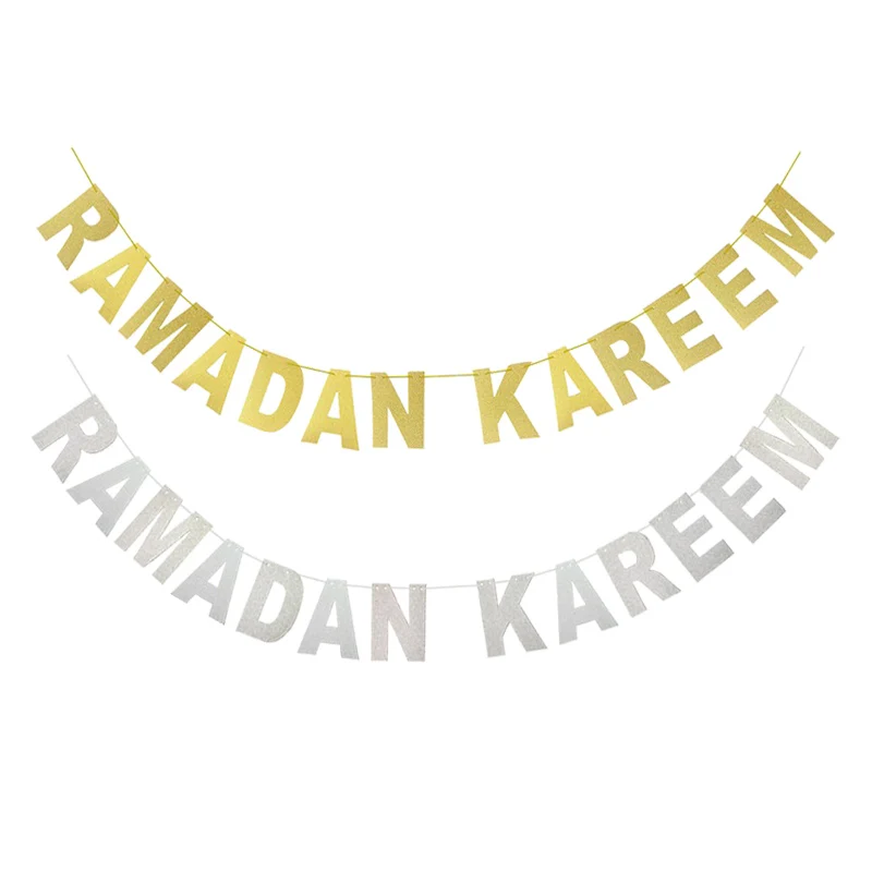 1 комплект EID MUBARAK баннер фестиваль гирлянда из ткани мусульманское украшение