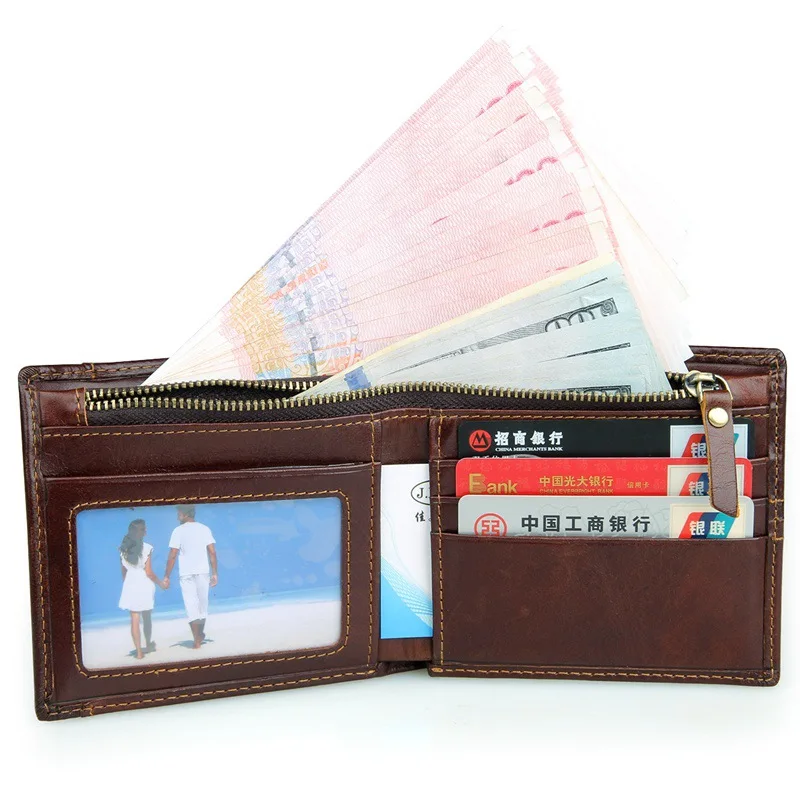 Новые мужские кошельки из 100% натуральной кожи с гарантией модные дизайнерские