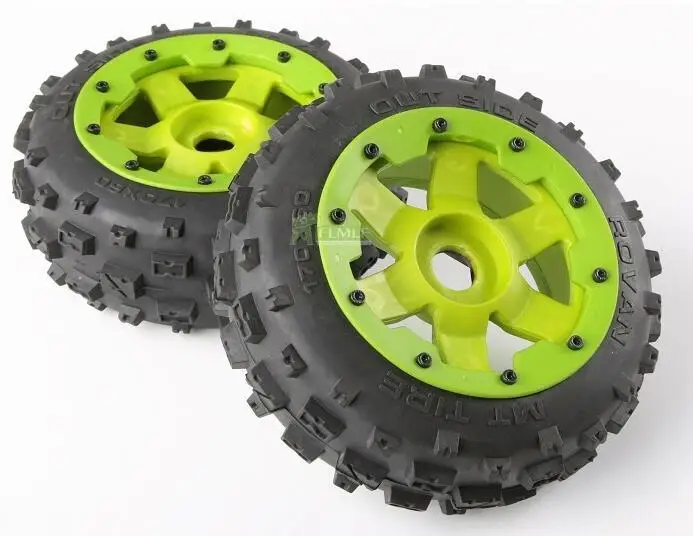 Нейлон хаб пустоши шины переднее колесо в сборе подходит для 1/5 HPI Rovan km Baja 5B