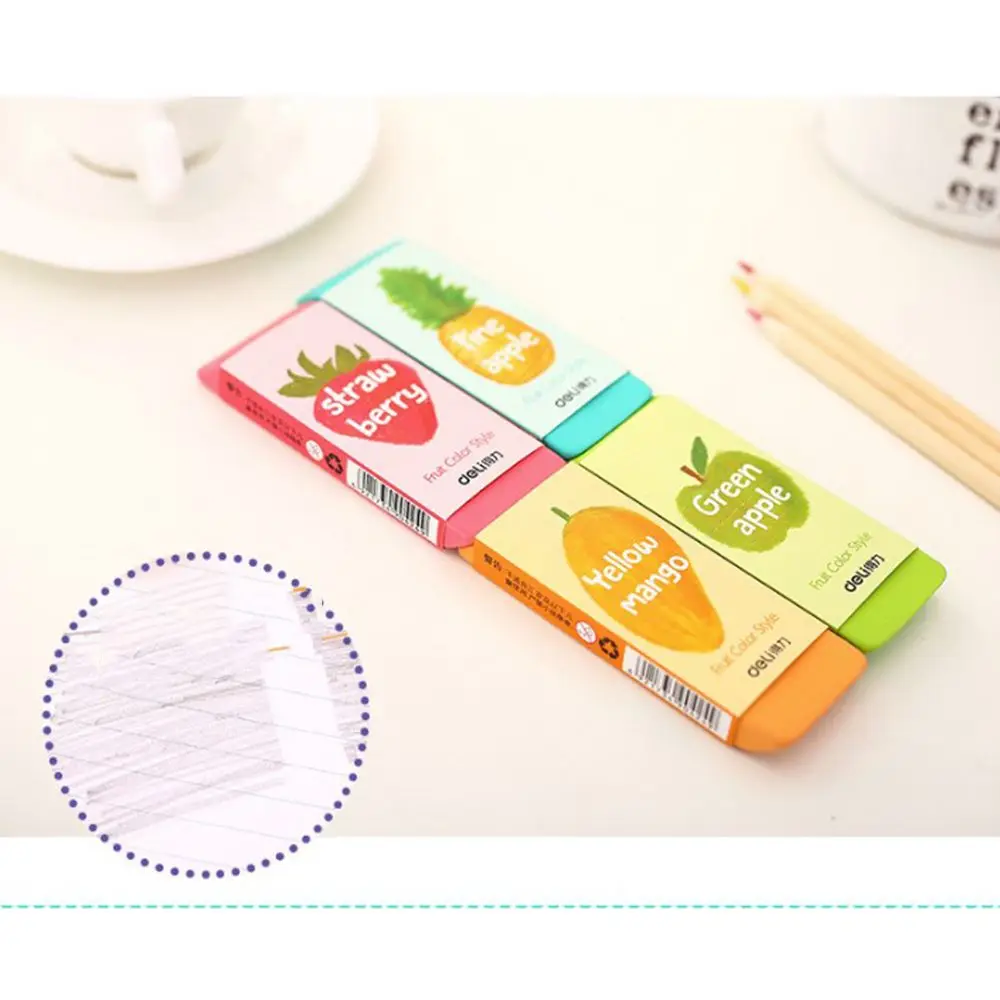 Ластик-Ластик фруктовый цвет в ассортименте 1 шт | Канцтовары для офиса и дома