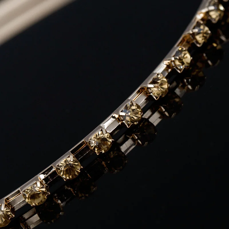 Новинка модная тиара золотые повязки для волос с кристаллами в корейском летнем