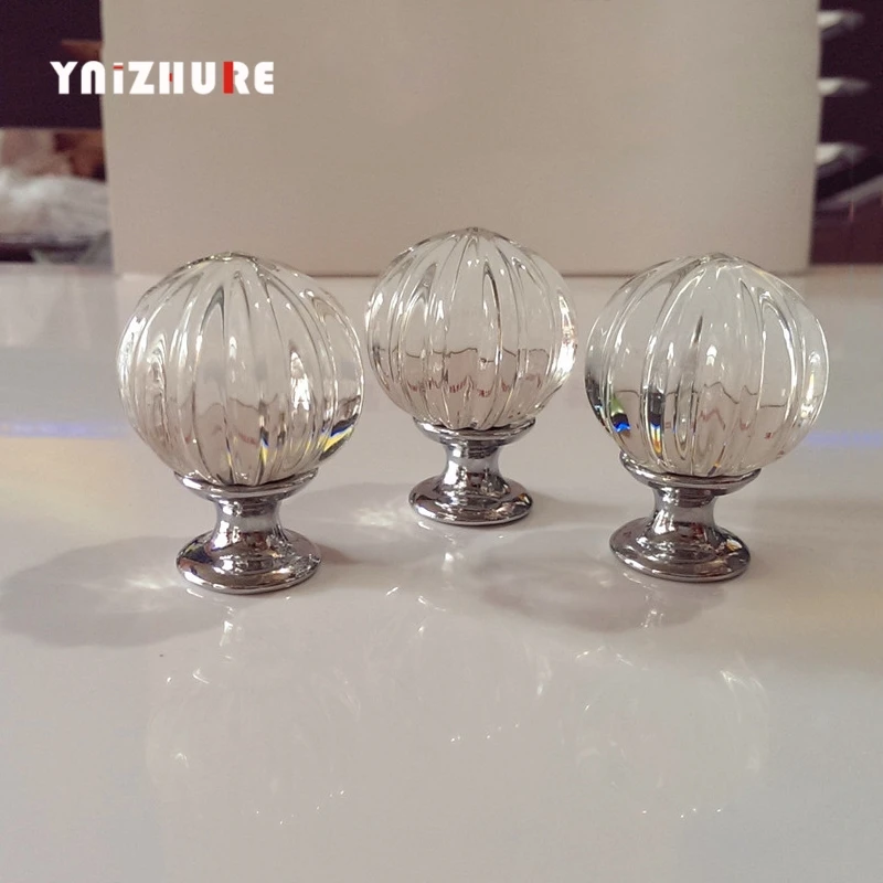 

Handle a single crystal handle crystal pumpkin balls European-style wardrobe cabinets crystal handle zinc alloy handle SJ-2012