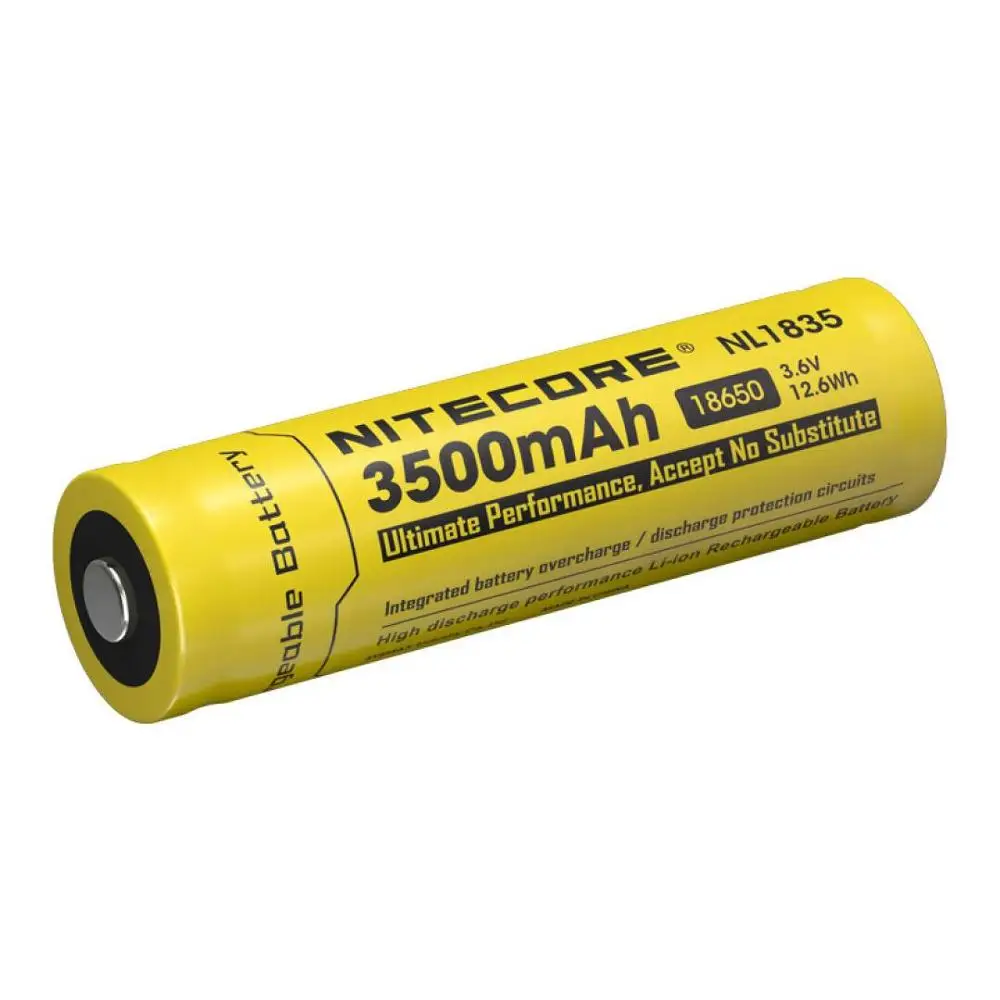 Nitecore NL1835 18650 3500mAh version NL1834 3.7V 12.6Wh Rechargeable Li-on Battery | Освещение