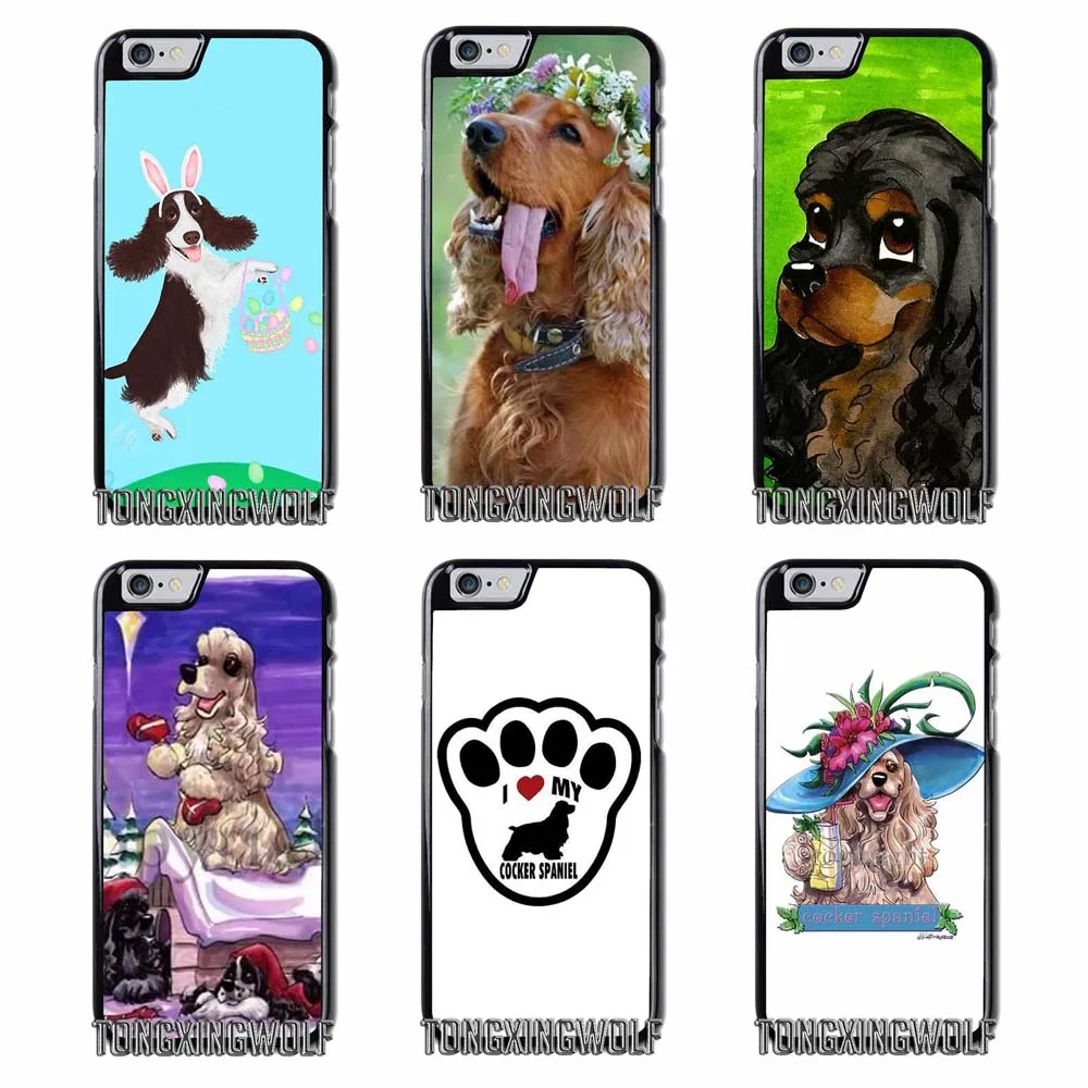 Кокер спаниель чехол для iPhone 4S 5S SE 6 S 7 8 9 плюс XR XS Max samsung Примечание s4 S5 S6 S7 S8 S9 Edge