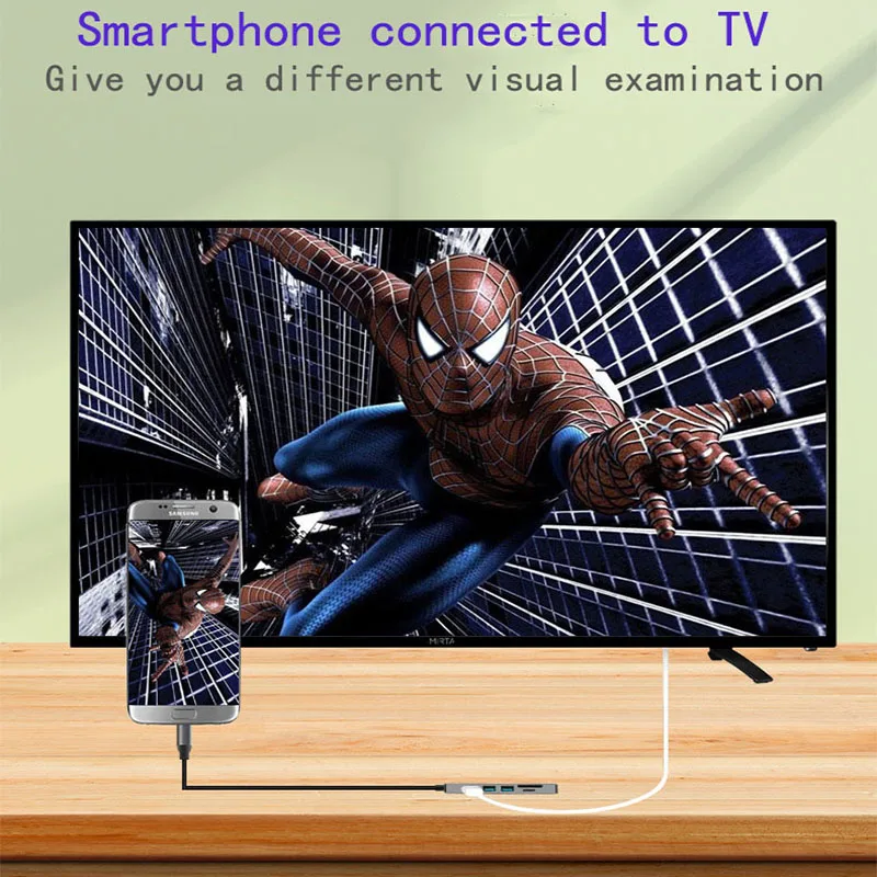 Док станция с разъемом типа C HDMI VGA USB3.0 аудио концентратор питания для ноутбука