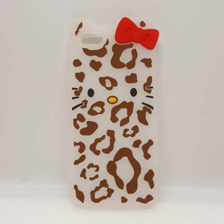 3D мультфильм рок милый белый корна Кошка мягкий силиконовый чехол для iPhone 5 5S SE Резиновый чехол милый Рождественский кактус мобильный чехол для телефона