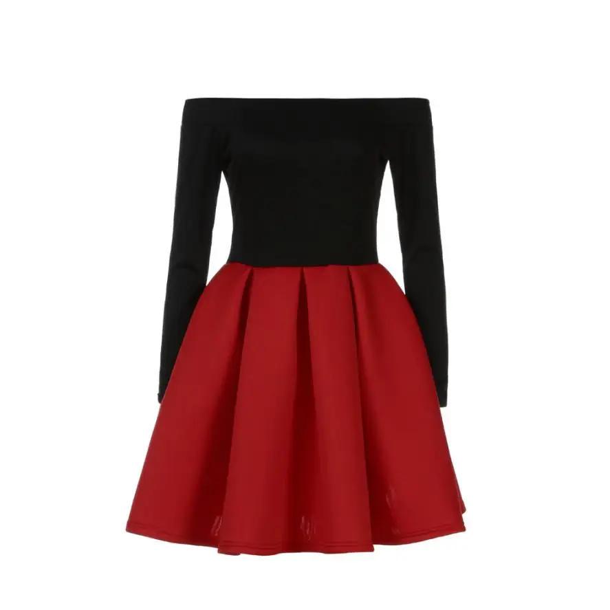Платье Для женщин женские осенние элегантные Платья для пространство хлопок