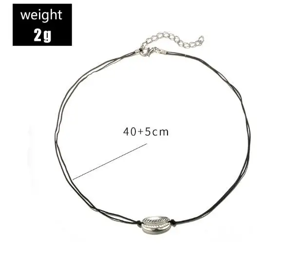 Женское бархатное колье-чокер Lucky Maxi Chokers черное с белыми ракушками новинка 2019 |