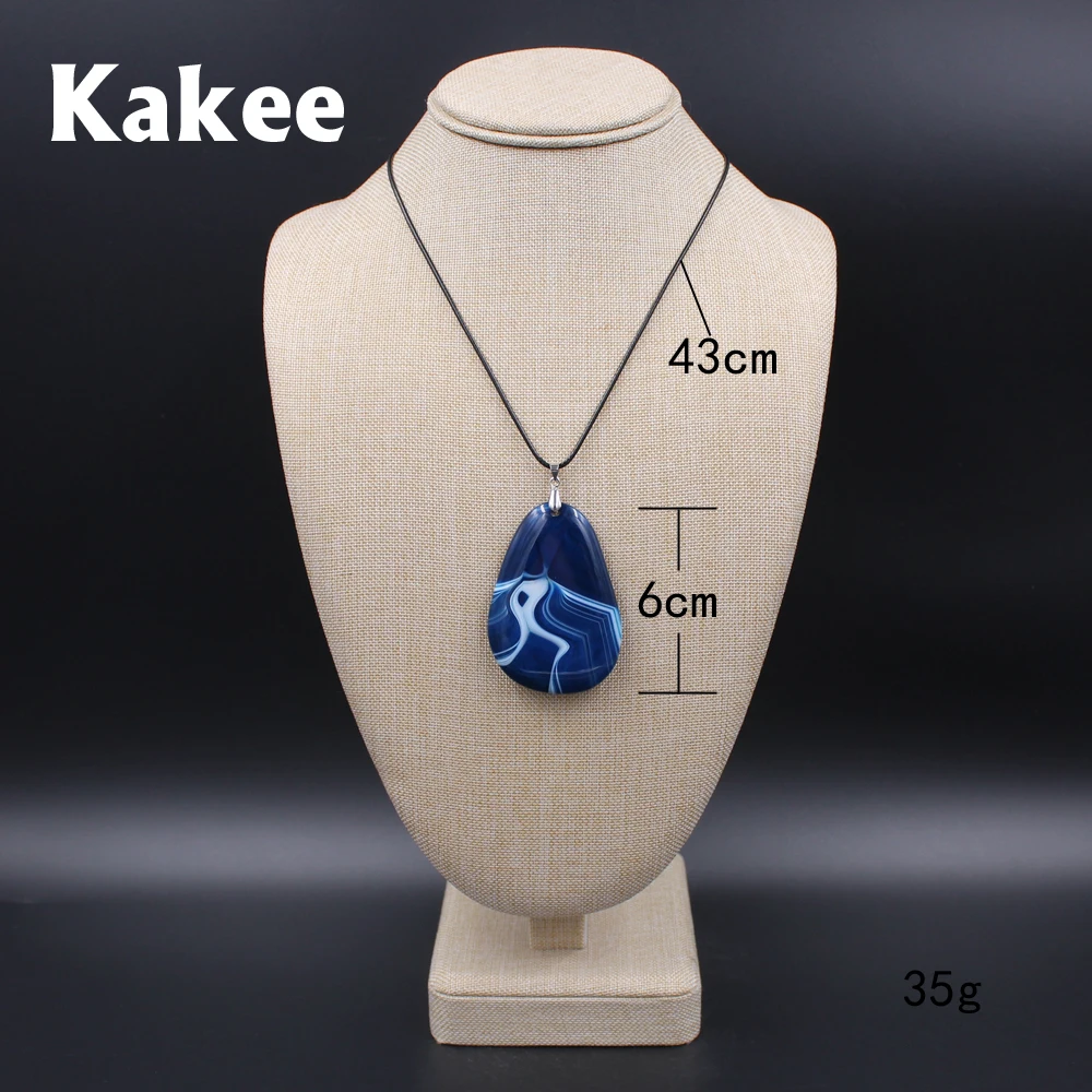 Женское Ожерелье с натуральным полукамнем Kakee ожерелье необработанные Агаты