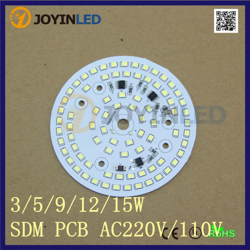 

Бесплатная доставка, 10 шт./лот, 220 В, Диммируемый светодиодный чип PCB 2835, светодиодный модуль переменного тока для светильника 18 Вт