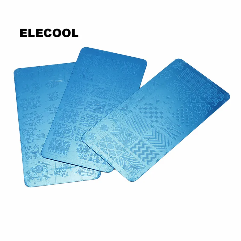 ELECOOL маникюрная пластина из нержавеющей стали 1 шт. для самостоятельного дизайна