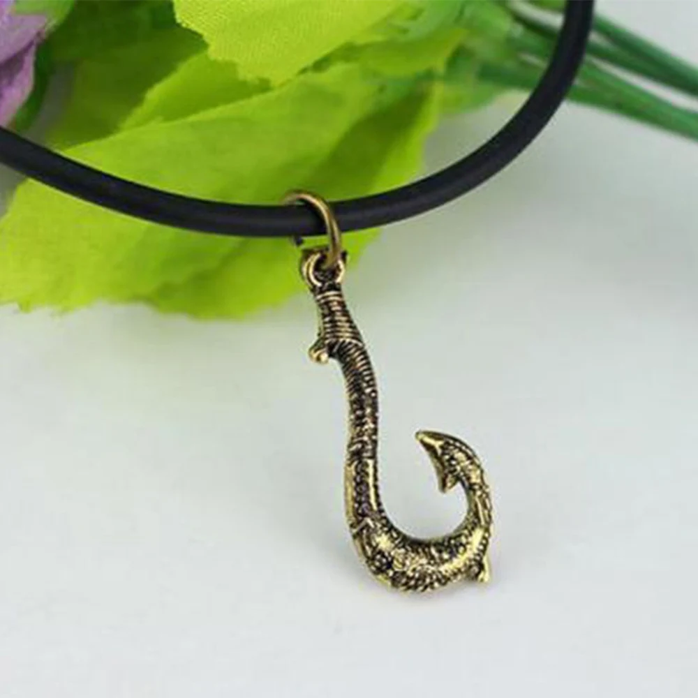 Рыба ожерелье в форме крючка фильм Моана принцесса Мауи кулон косплей реквизит