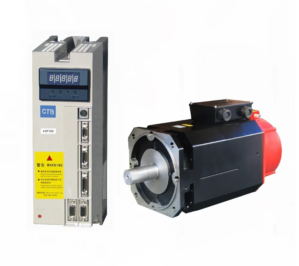 Серводвигатель шпинделя и двигатель 3.7kw 3ph 380В (3ph 220В по желанию)|servo driver|spindle servoservo