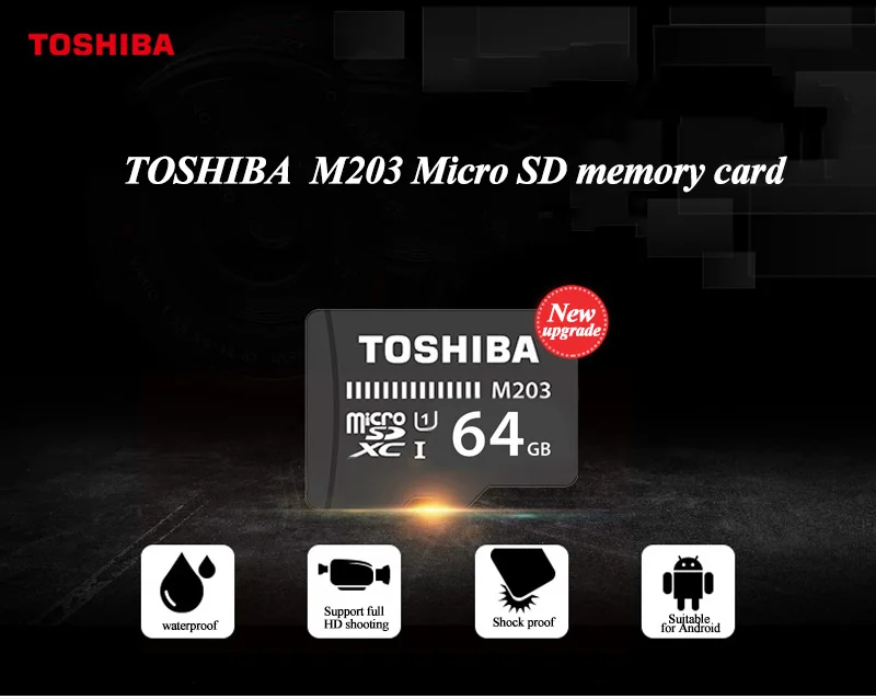 Карта памяти TOSHIBA M203 Max 100 МБ/с. микро SD карты UHS-I 16 Гб оперативной памяти, 32 Гб встроенной памяти SDHC 64 Гб 128 ГБ SDXC U1 Class10 черный TF карты для мобильного телефона