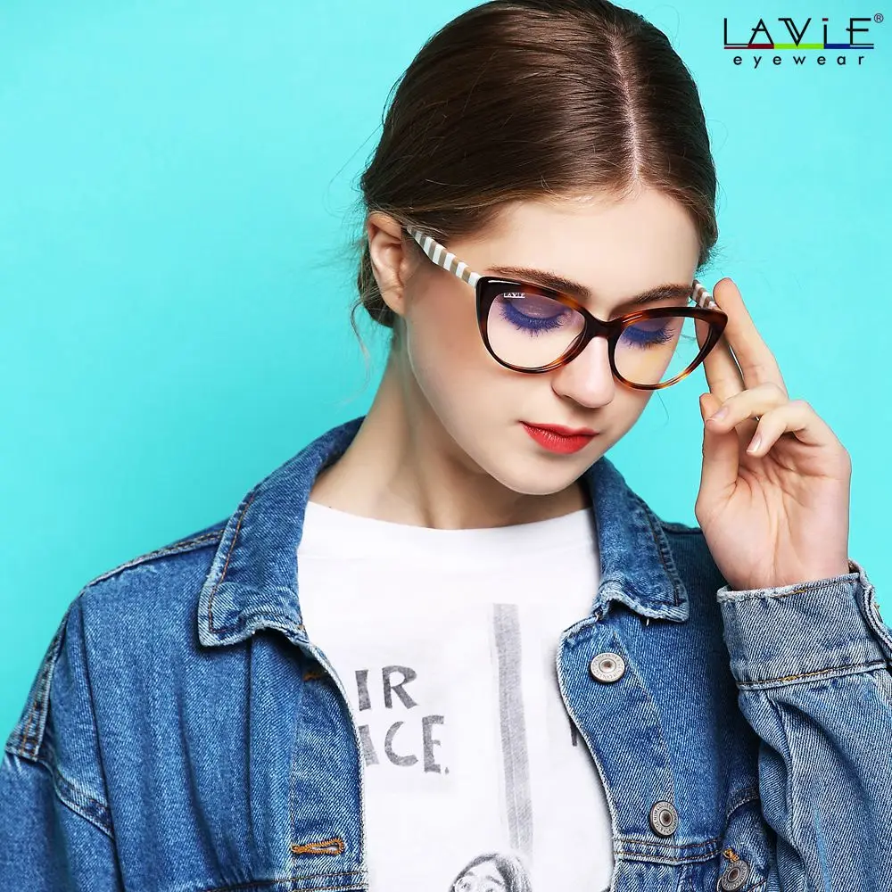 LA VIE 2018 новый дизайн Ранняя оправа для очков молодых девушек линзы с защитой от
