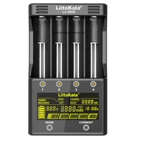 liitokala lii 500s battery charger 18650 charger for 18650 26650 21700 aa aaa batteries test the battery capacity touch control
