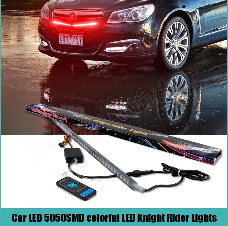 2 шт. 56 см автомобильный рыцарь всадник вспышка Стробоскопическая полоса 48Led