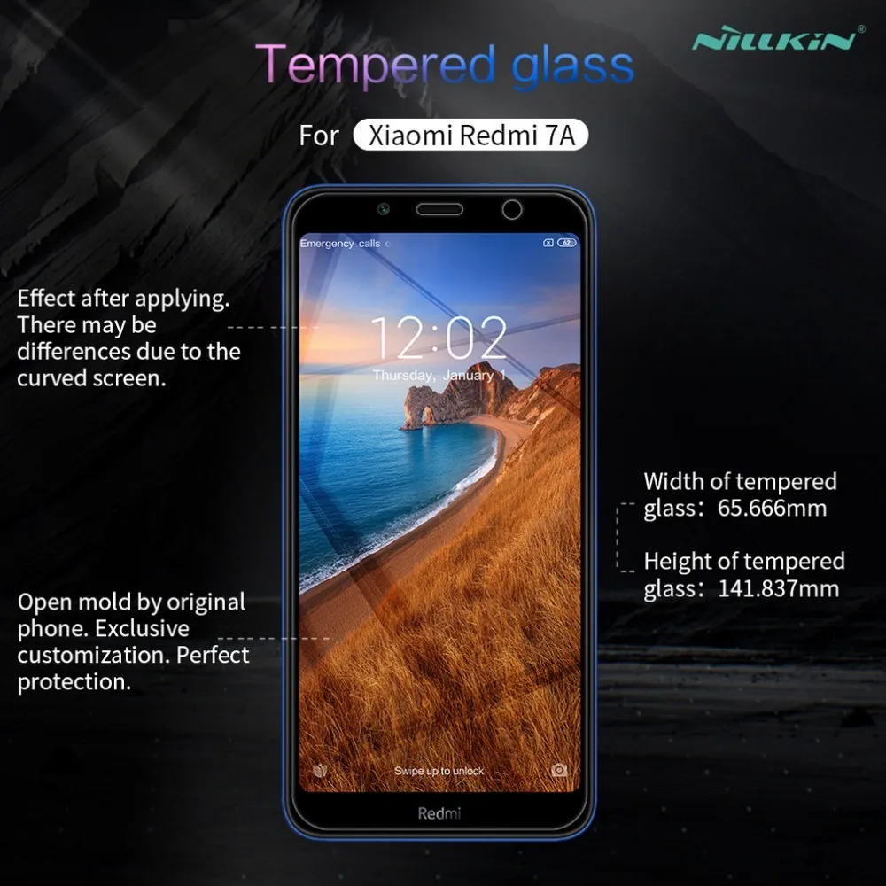 NILLKIN защита для экрана Xiaomi Redmi 7A 9H взрывобезопасная H закаленная стеклянная пленка
