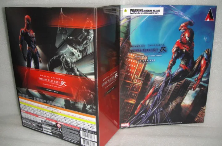 Play Arts Kai Spider Venom супер герой PA Секретные Войны Питер Паркер 27 см ПВХ фигурка кукла